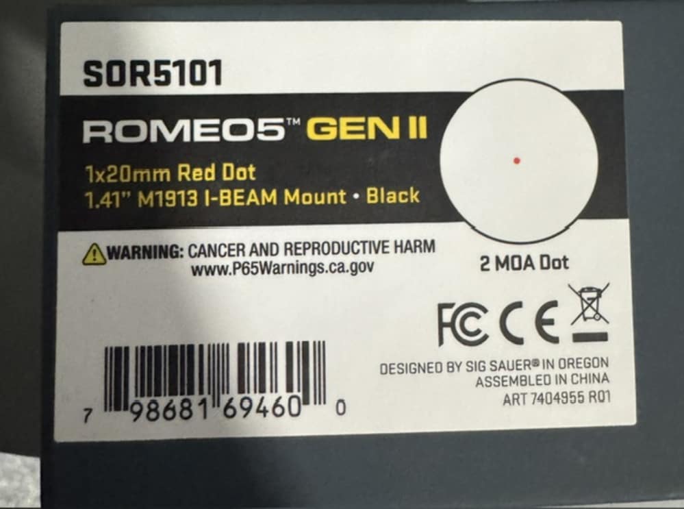 Sig Sauer Romeo 5 Red Dot - BRAND NEW NO CC FEE-img-0