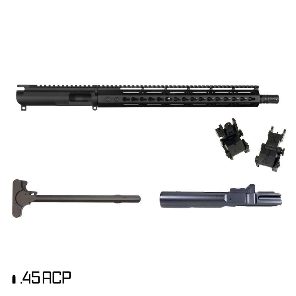 AR15 16" 45 ACP Rifle Complete Upper - BCG & Charging Handle-img-0