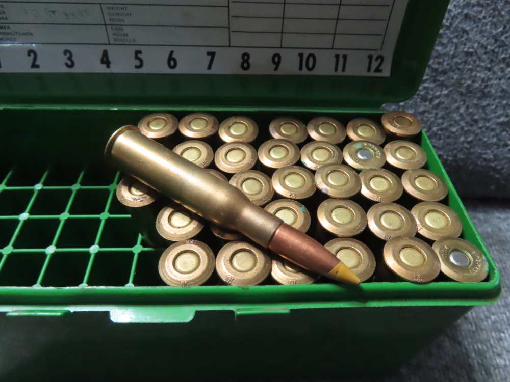 34 ROUNDS OF 7.62 x 54 CALIBER AMMO FOR THE MOSIN NAGANT RIFLES & CARBINES-img-0