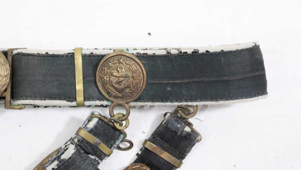 ORG 1950's SOVIET NAVAL OFFICER'S PARADE DIRK W/ BELT AND HANGERS-img-4