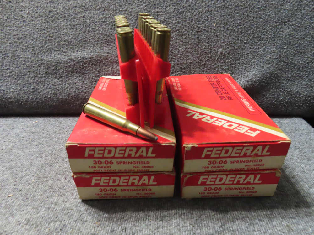 4 BOXES-78 ROUNDS FEDERAL FACTORY 30-06 SPORTING AMMUNITION-img-0
