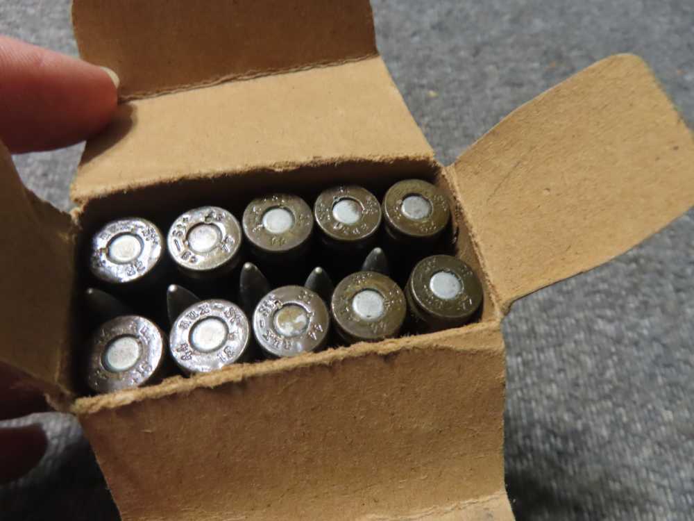 FULL BOX 15 ROUNDS WWII GERMAN 8mm MAUSER AMMO S.M.E. LONG 1944 DATE-img-4