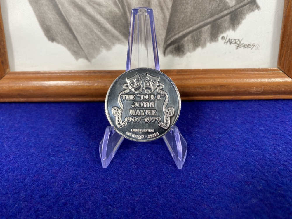 SILVER COIN *The "Duke" John Wayne 1907-1979* Limited Edition 1oz Round-img-3