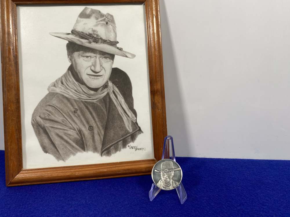 SILVER COIN *The "Duke" John Wayne 1907-1979* Limited Edition 1oz Round-img-0