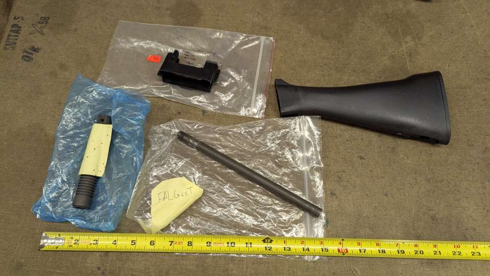 Gun Parts, Rifle, FAL Stock,compensator, Gas tube, Stripper clip loader-img-0