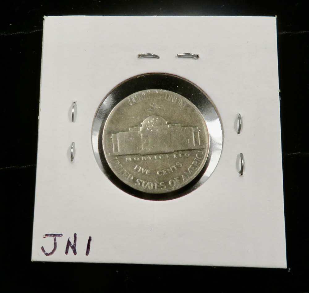 1944-S Jefferson Wartime Silver Nickel – WWII Issue – San Francisco Mint-img-1