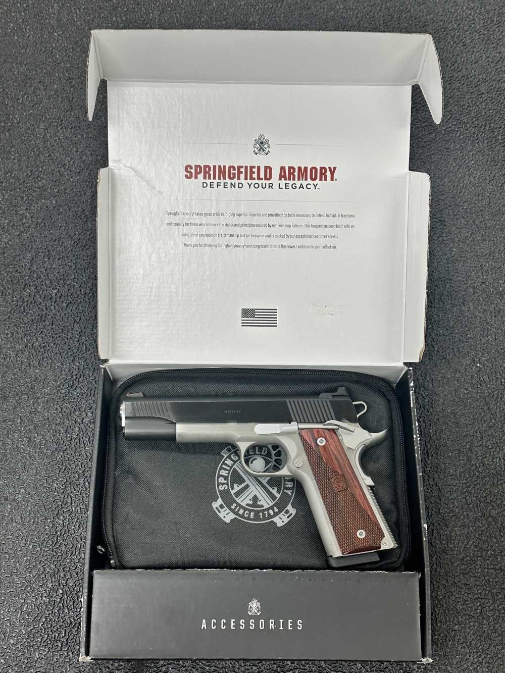Springfield 1911 Ronin .45 ACP Pistol - 5" Barrel, 2-Tone, 7+1 Rounds-img-0