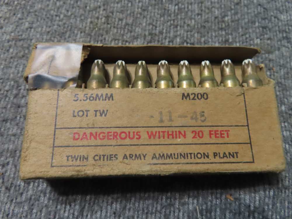 106 ROUNDS OF U.S.G.I. 5.56mm (.223) CALIBER BLANK AMMUNITION-img-2
