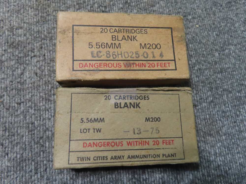 106 ROUNDS OF U.S.G.I. 5.56mm (.223) CALIBER BLANK AMMUNITION-img-1