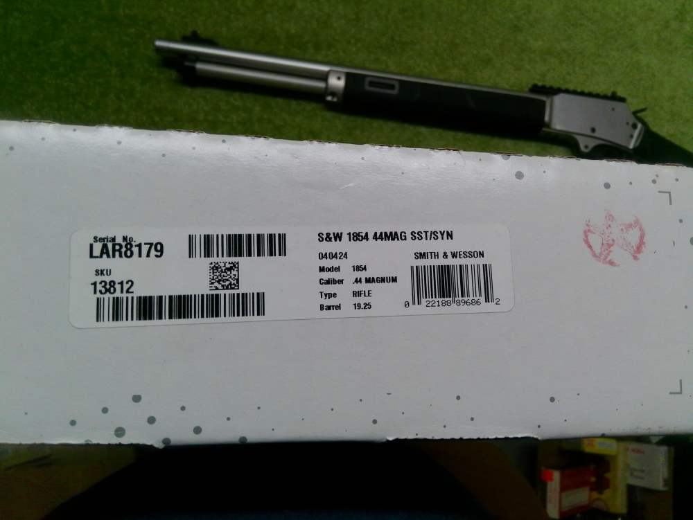 Smith & Wesson Model 1854 44Mag 19" Threaded New in the Box!-img-22