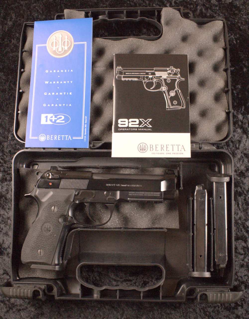 PENNY AUCTION!! Stunning Beretta 92X in 9mm *OEM Box, Papers*-img-0