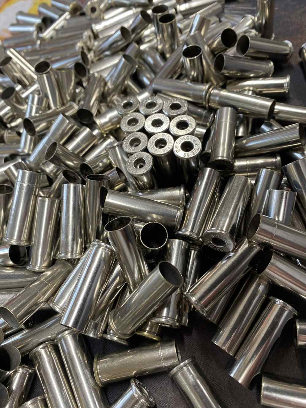 .38 Special Brass WINCHESTER NICKEL, 1x Fired, 100% Processed - 250 Pieces-img-1