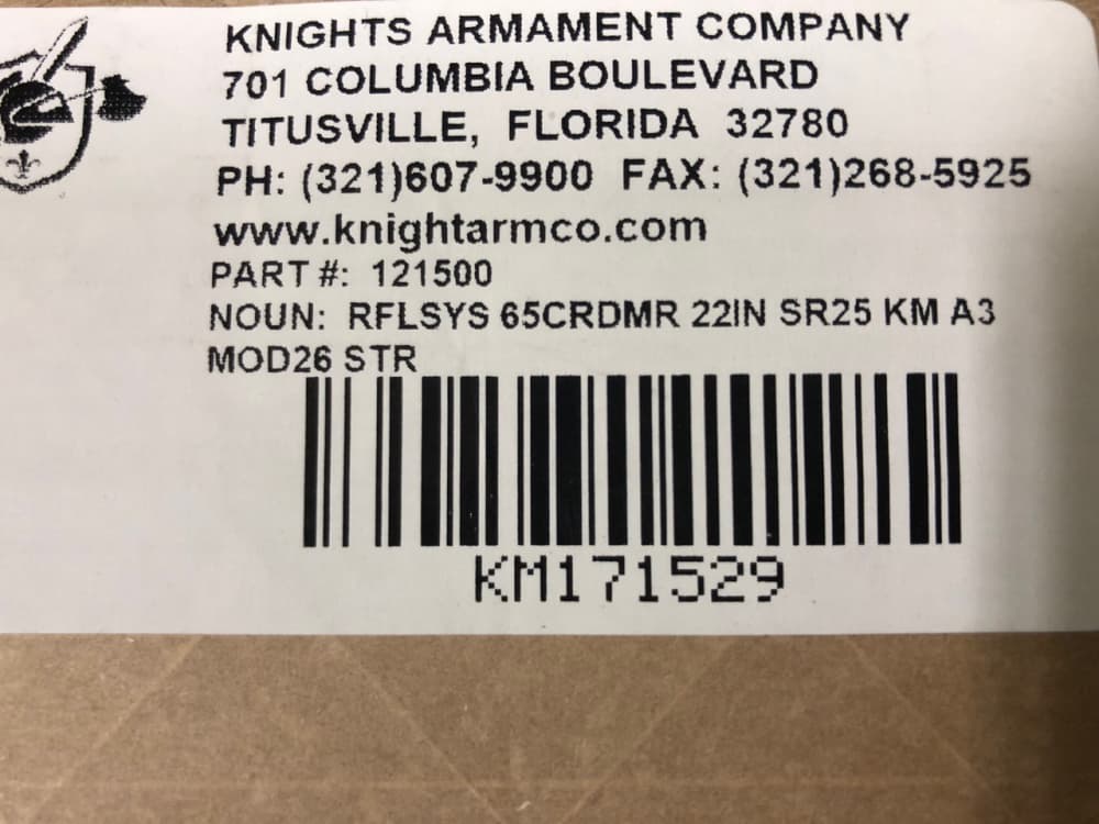 Knight's Armament SR-25 A3 MOD26 6.5 Creedmoor 22" Barrel 20+1-img-1