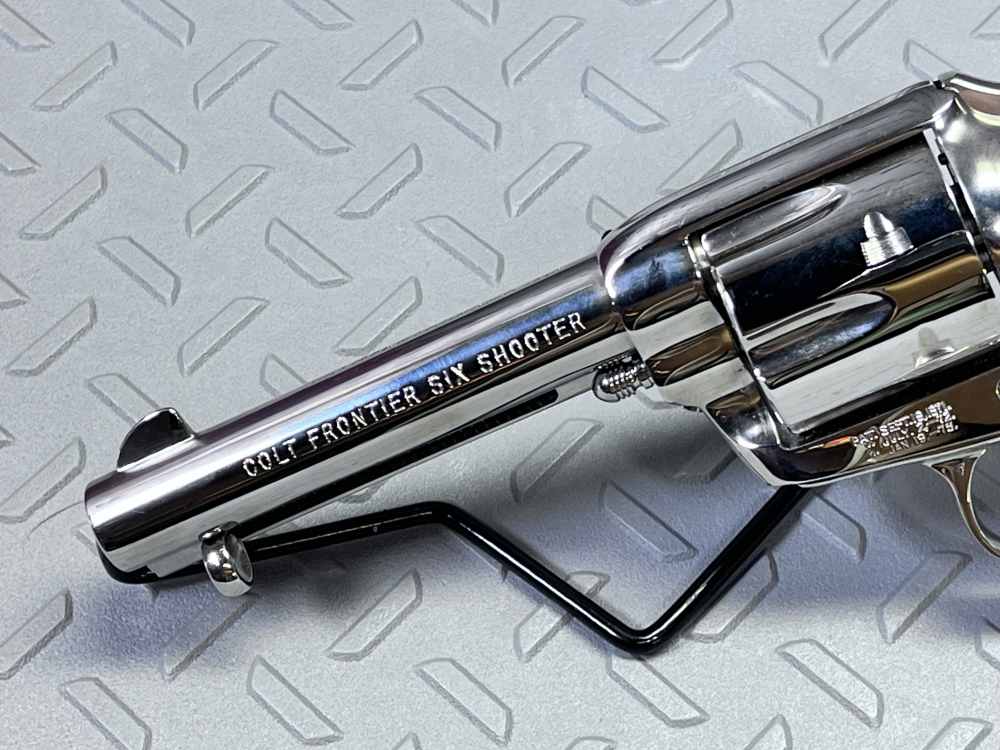 RARE COLT SAA FRONTIER SIX SHOOTER 44-40 NICKEL MODEL P2941 4 3/4 NO CC FEE-img-5