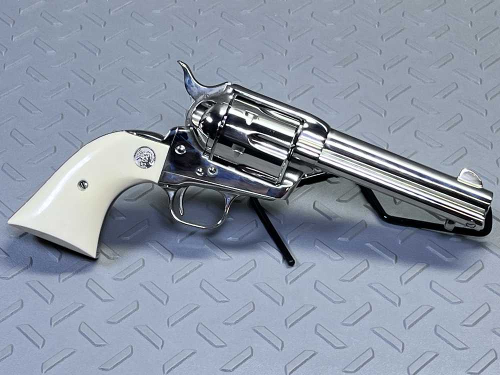 RARE COLT SAA FRONTIER SIX SHOOTER 44-40 NICKEL MODEL P2941 4 3/4 NO CC FEE-img-9