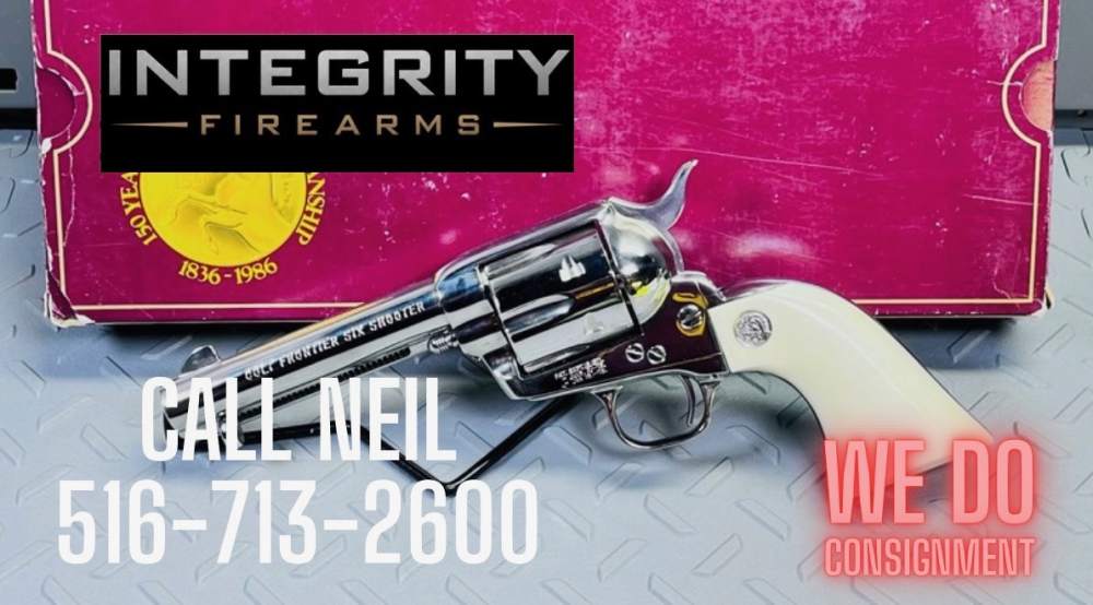 RARE COLT SAA FRONTIER SIX SHOOTER 44-40 NICKEL MODEL P2941 4 3/4 NO CC FEE-img-0