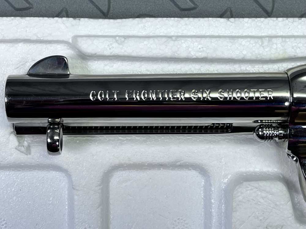 RARE COLT SAA FRONTIER SIX SHOOTER 44-40 NICKEL MODEL P2941 4 3/4 NO CC FEE-img-19