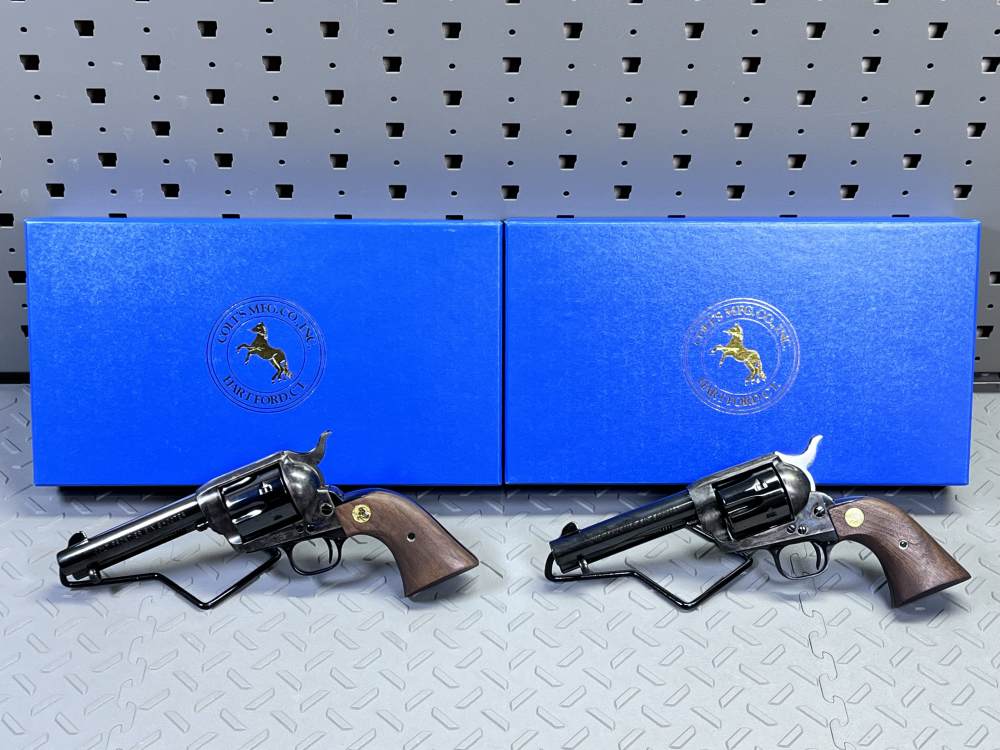 SCARCE SEQUENTIAL SET COLT SAA FRONTIER SIX SHOOTER 44-40 BLUE, NO CC FEES -img-2