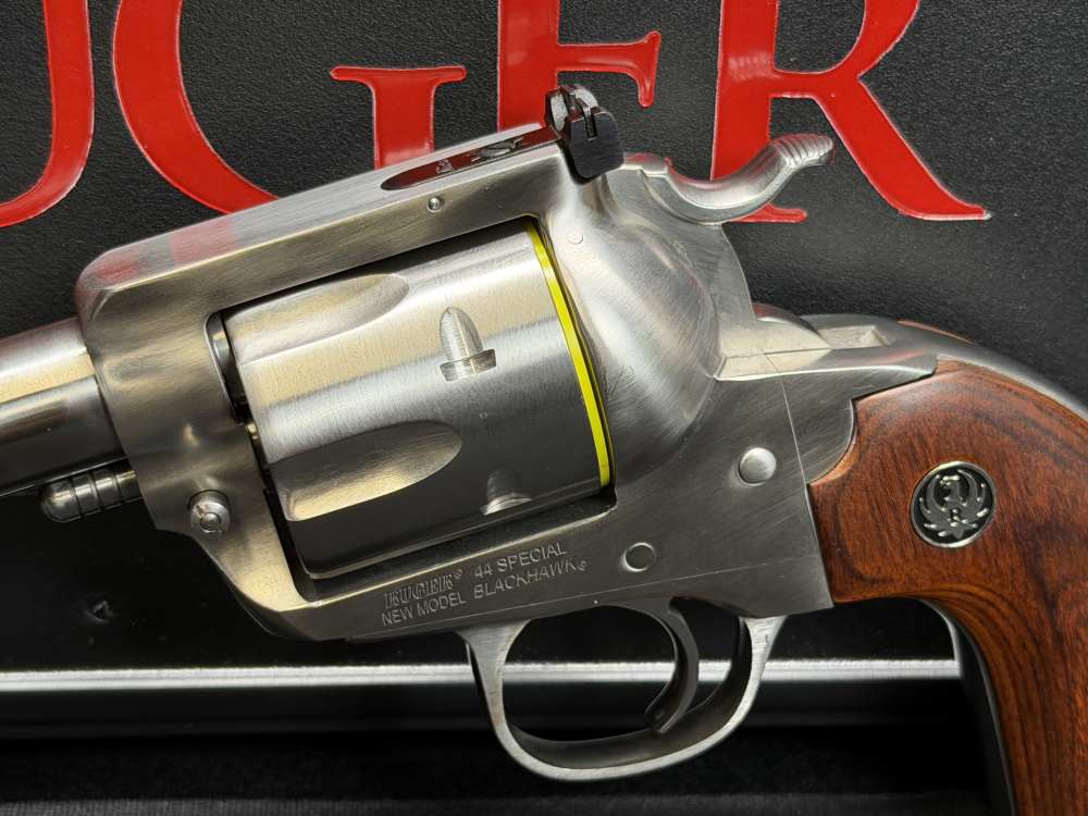 2024 Ruger Blackhawk Flattop Bisley 44 Special 5.5" Stainless Lipseys 5250-img-2