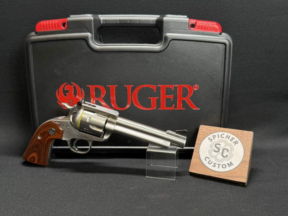 2024 Ruger Blackhawk Flattop Bisley 44 Special 5.5" Stainless Lipseys 5250-img-0