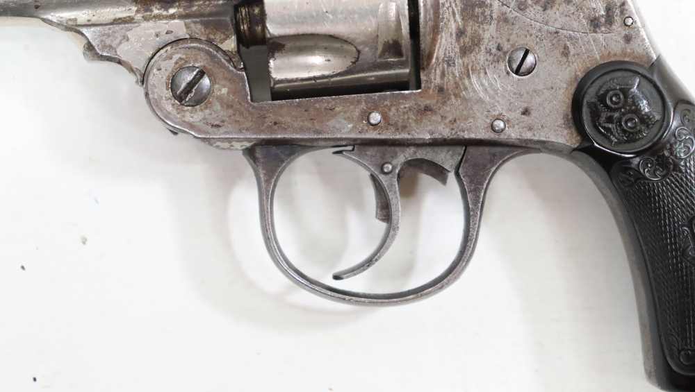 IVER JOHNSON OWL HEAD TOP-BREAK HAMMERLESS .32 S&W REVOLVER-img-8