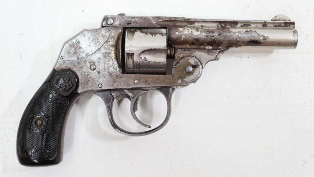 IVER JOHNSON OWL HEAD TOP-BREAK HAMMERLESS .32 S&W REVOLVER-img-0