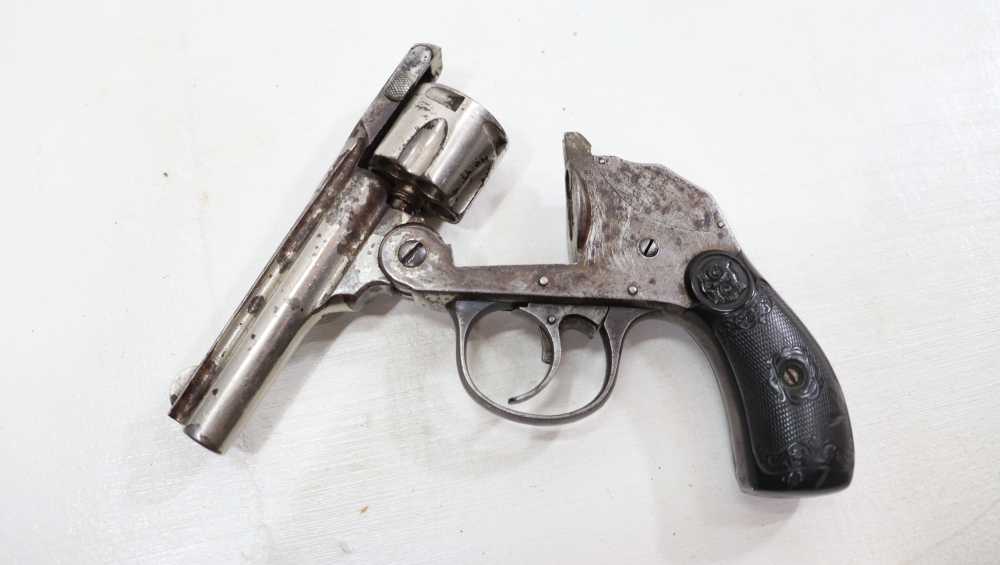 IVER JOHNSON OWL HEAD TOP-BREAK HAMMERLESS .32 S&W REVOLVER-img-23