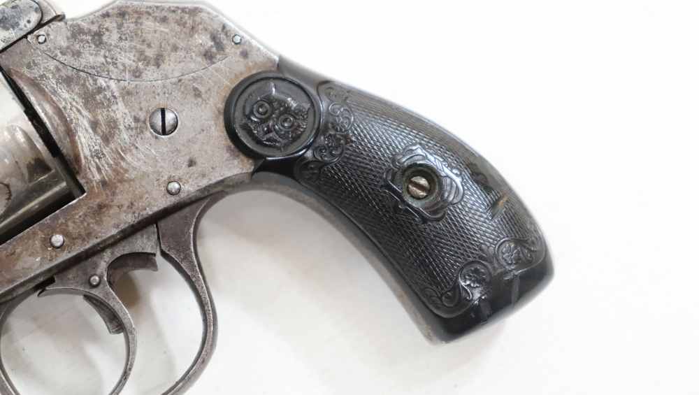 IVER JOHNSON OWL HEAD TOP-BREAK HAMMERLESS .32 S&W REVOLVER-img-9