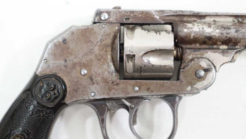 IVER JOHNSON OWL HEAD TOP-BREAK HAMMERLESS .32 S&W REVOLVER-img-1