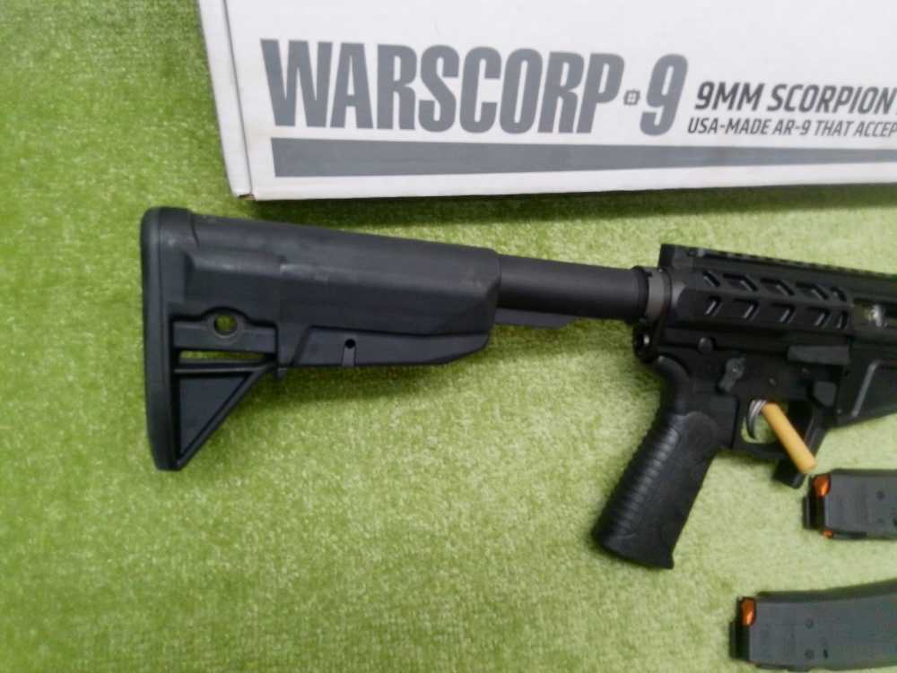 Wraithworks Warscorp 9 SBR 9mm 8.5" X2 32rnd Side Charging Unfired!-img-2