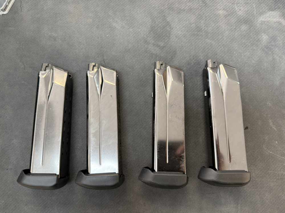 Lot of 4 FN FNX-45 15 round magazines 45ACP Black baseplate FNX45 -img-2