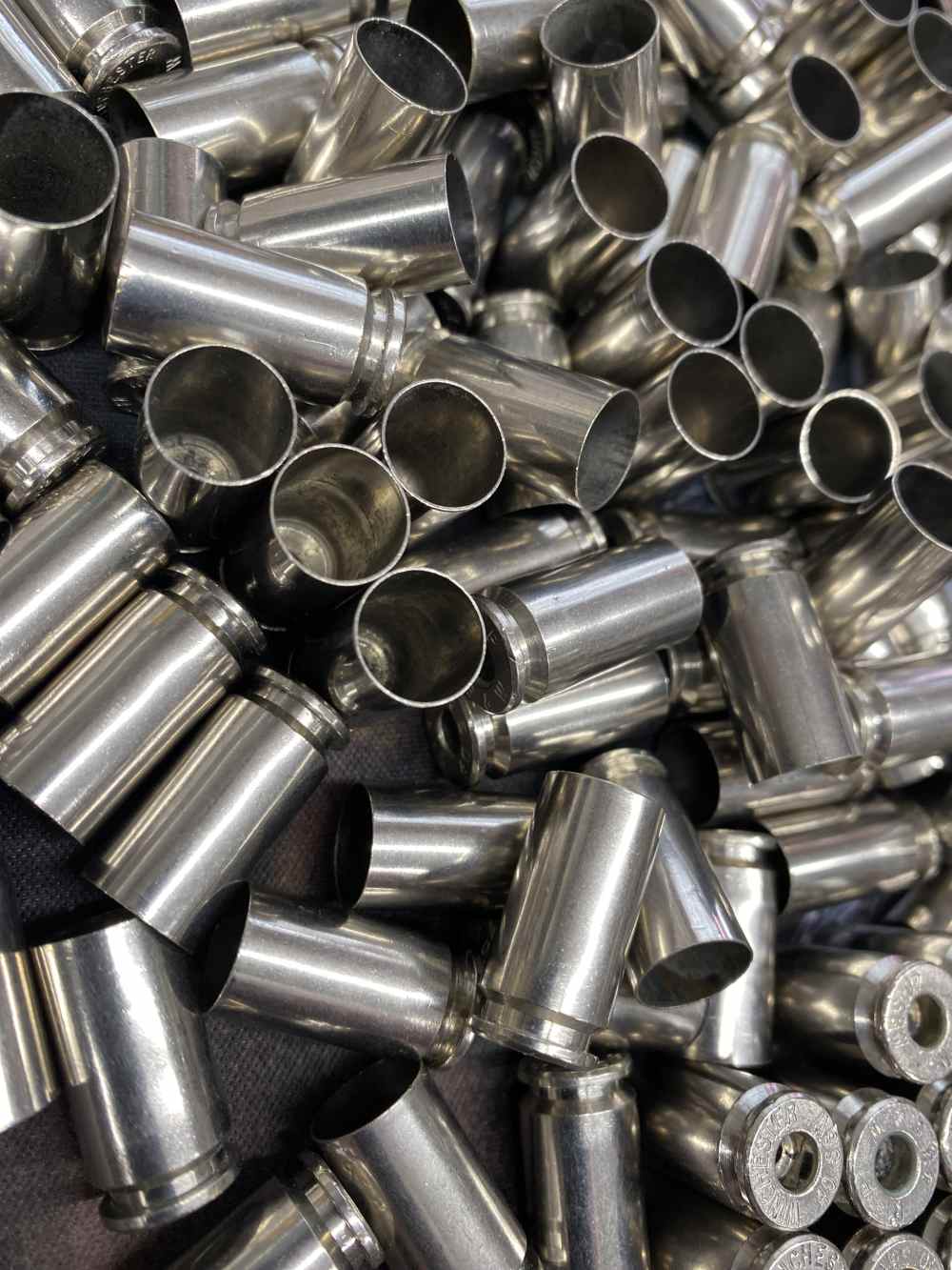 40 S&W Nickel Plated Brass, 1x Fired, Cleaned & Processed - 400 Pieces -img-2