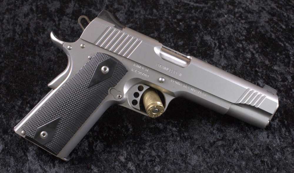 PENNY AUCTION!! Kimber Stainless II 1911 in .45Acp-img-0