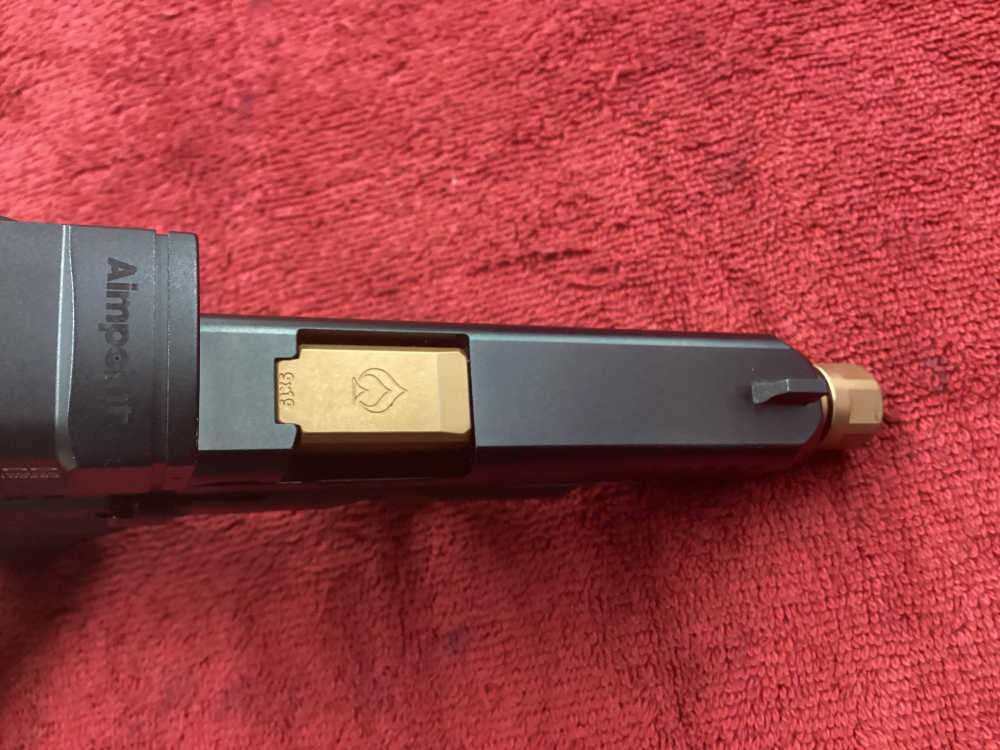 Glock 19 Gen 5 9MM + Aimpoint ACRO P-2 3.5MOA Threaded Barrel Bronze +2Mags-img-6