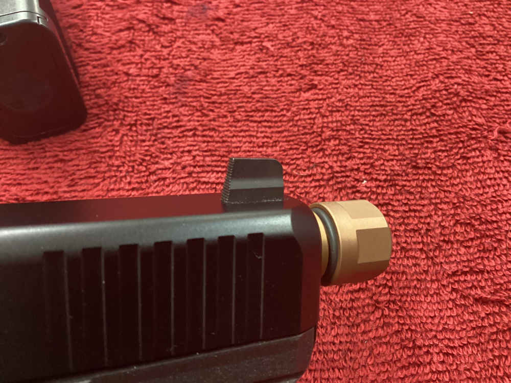 Glock 19 Gen 5 9MM + Aimpoint ACRO P-2 3.5MOA Threaded Barrel Bronze +2Mags-img-14