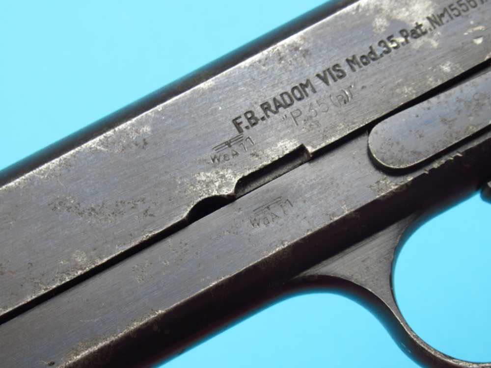 Rare WWII 1941 Slotted Polish Radom VIS pistol 9mm Luger German P38-img-19