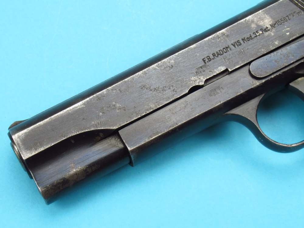 Rare WWII 1941 Slotted Polish Radom VIS pistol 9mm Luger German P38-img-6