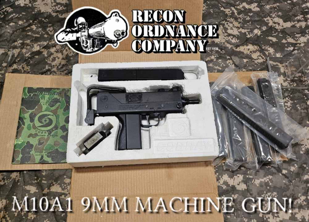 Military Armament Corp Model M10A1! 9mm Ingram Cobray FULLY TRANSFERABLE!-img-0