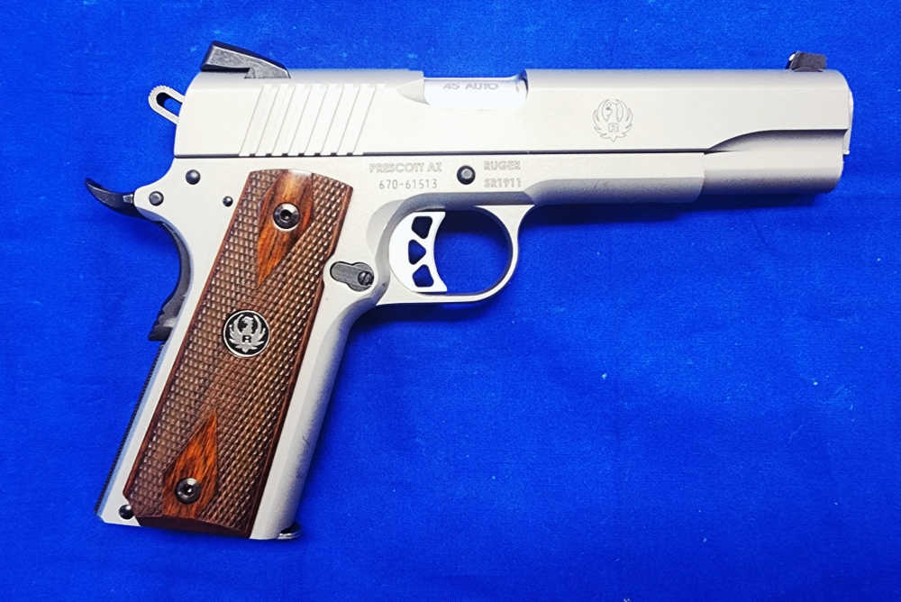 MINT RUGER SR1911 .45 ACP 5" STAINLESS W/ EXTRA MAG, 2013-img-1