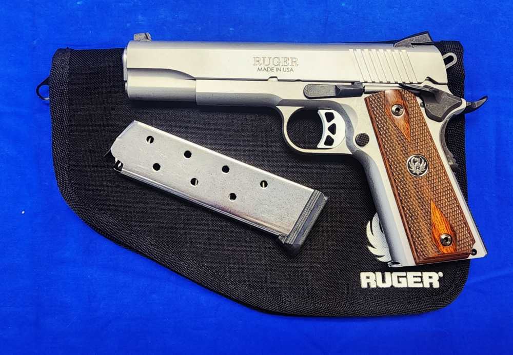 MINT RUGER SR1911 .45 ACP 5" STAINLESS W/ EXTRA MAG, 2013-img-0