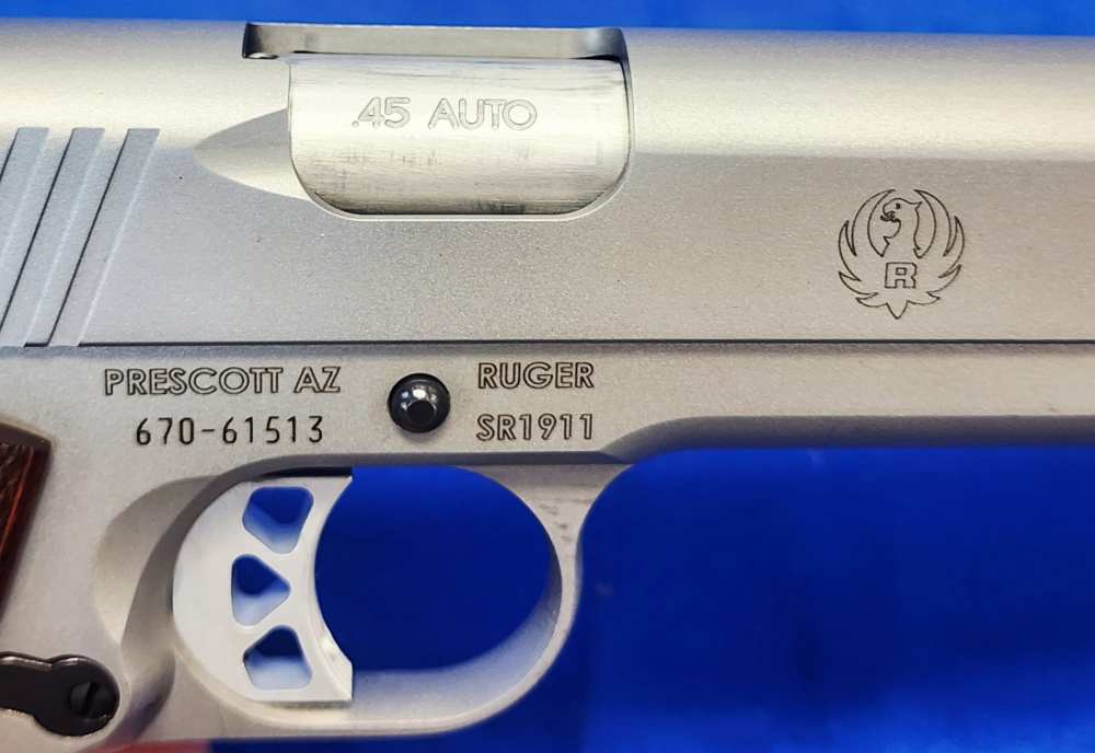 MINT RUGER SR1911 .45 ACP 5" STAINLESS W/ EXTRA MAG, 2013-img-9