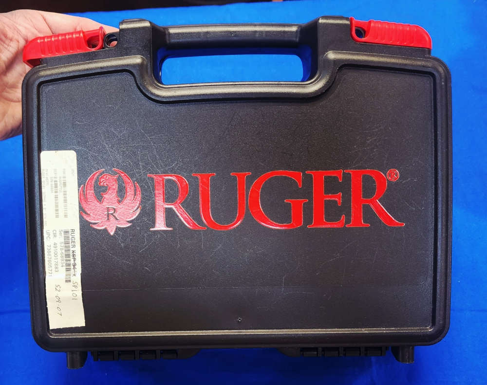 NEAR-MINT RUGER SP101 .357 MAG 4" STAINLESS W/CASE & XTRA GRIP-img-12