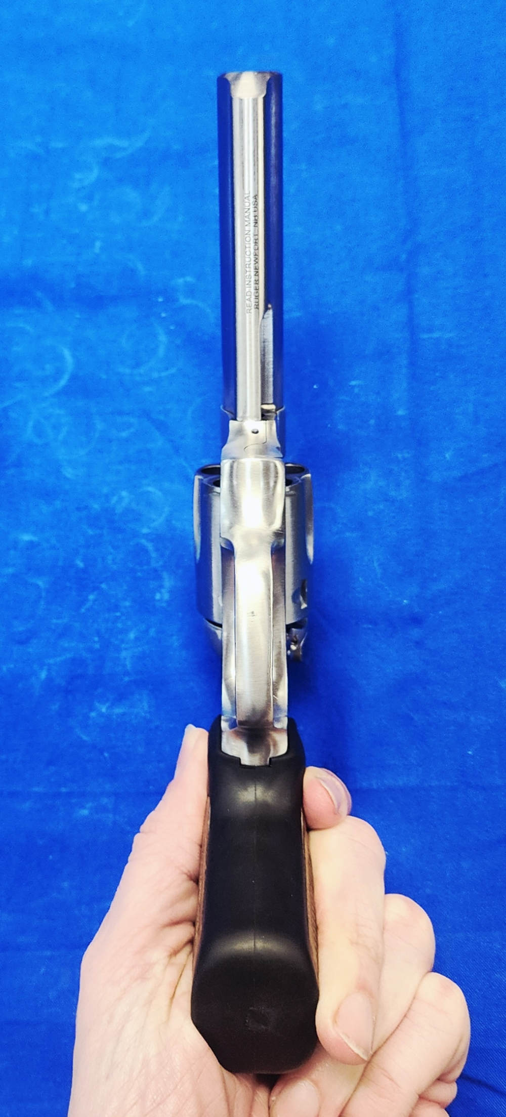 NEAR-MINT RUGER SP101 .357 MAG 4" STAINLESS W/CASE & XTRA GRIP-img-2
