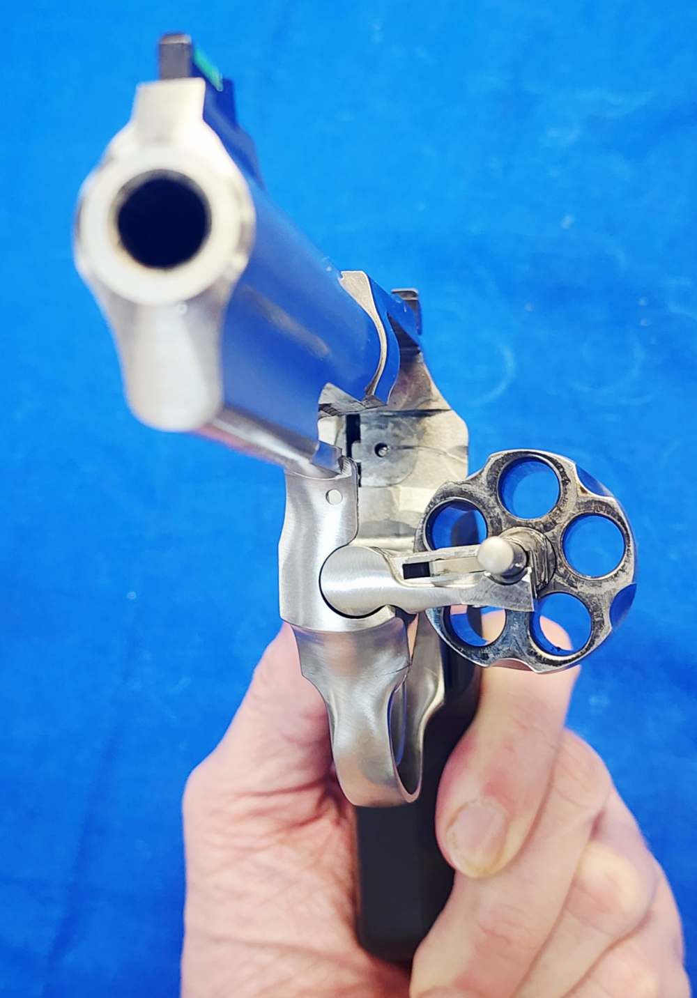 NEAR-MINT RUGER SP101 .357 MAG 4" STAINLESS W/CASE & XTRA GRIP-img-10