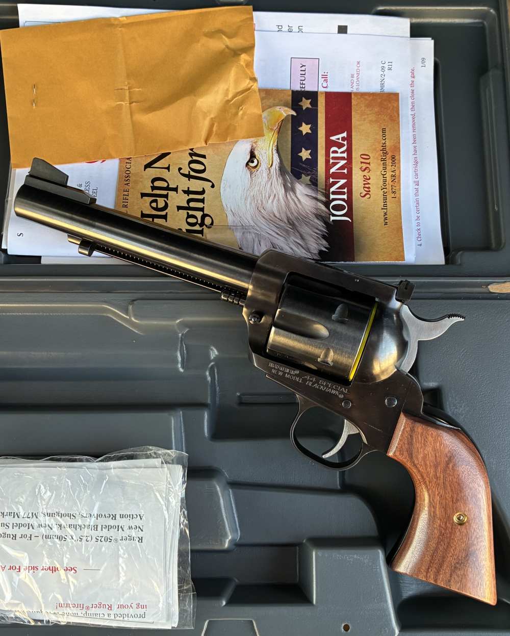 Ruger New Model Blackhawk FlatTop 44 Spl 5 1/2" Barrel Mint W/Box Made 2009-img-0