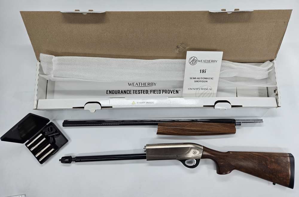 Weatherby ID22028MAG 18i Deluxe 20 ga 3" 4+1 28" VR Engraved Nickel Walnut -img-4