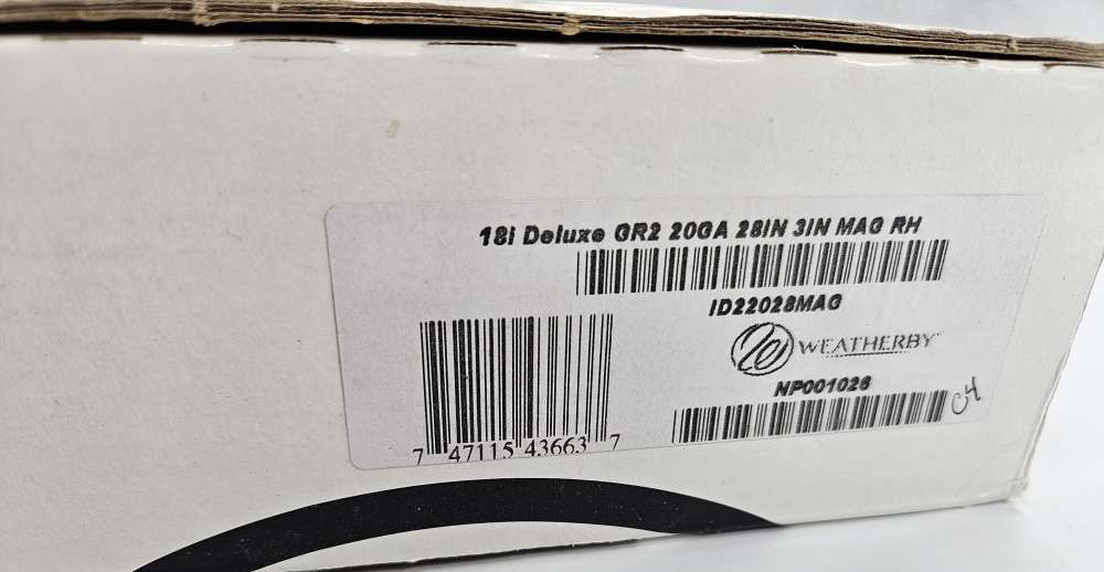 Weatherby ID22028MAG 18i Deluxe 20 ga 3" 4+1 28" VR Engraved Nickel Walnut -img-1