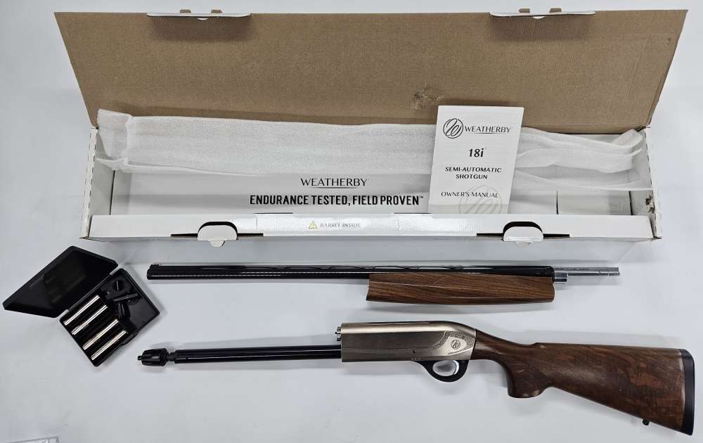 Weatherby ID22028MAG 18i Deluxe 20 ga 3" 4+1 28" VR Engraved Nickel Walnut -img-9