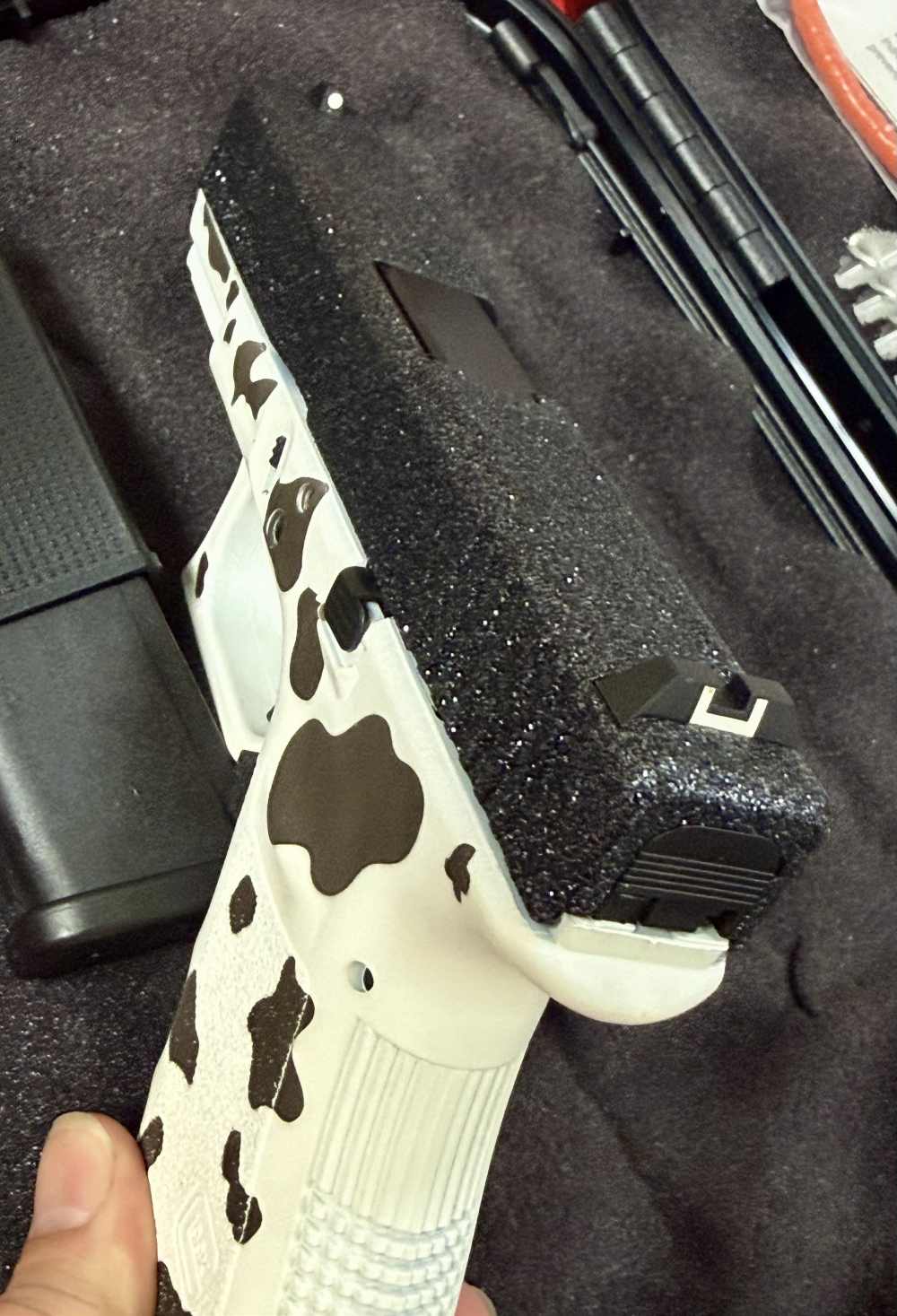 Glock Model 23 G23 Gen 3 40 S&W COW Print Glitter Gunz Brand New-img-4