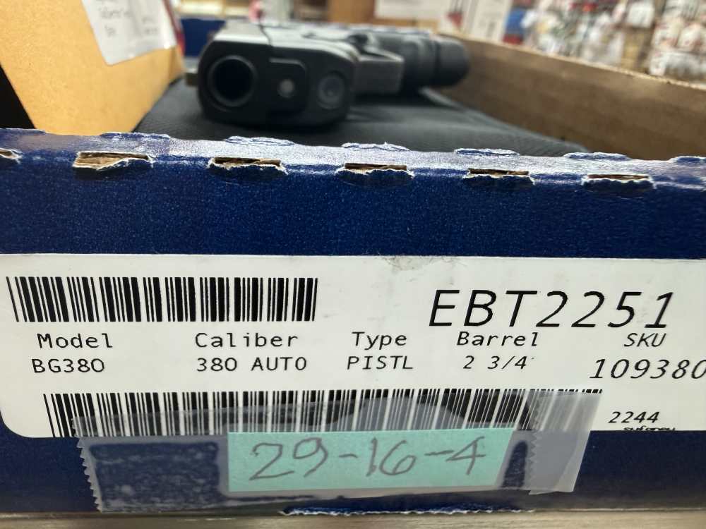 Smith & Wesson S&W Bodyguard 380 w/Laser & Box, Case, Manual, Lock -img-5